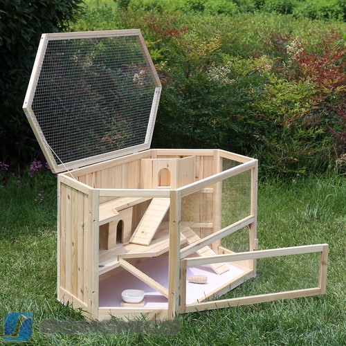 XXL Holz Hamsterkäfig Kleintierstall Nagerkäfig Mäusekäfig Rattenkäfig PHC001 - Bild 2 von 7