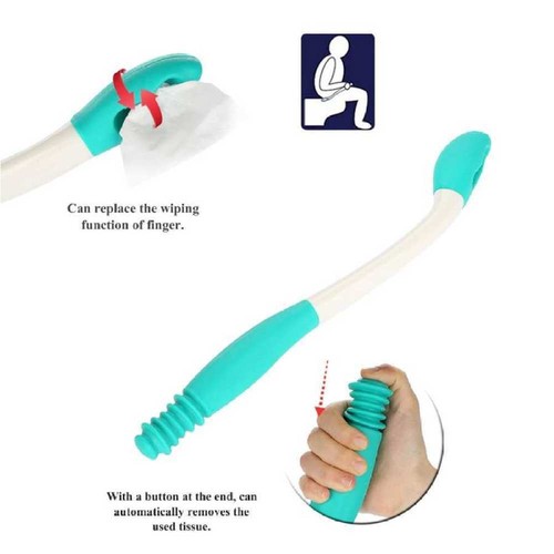 Bottom Bum Wiper Toilet Disability Mobility Incontinence Aid Obese Elderly Tool - Picture 6 of 16