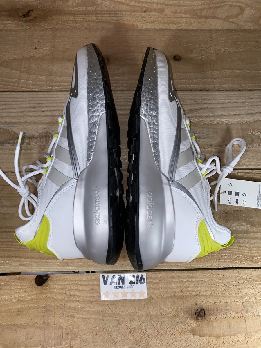 NEW: SZ 11: Adidas Originals ZX 2K Boost White Grey Yellow