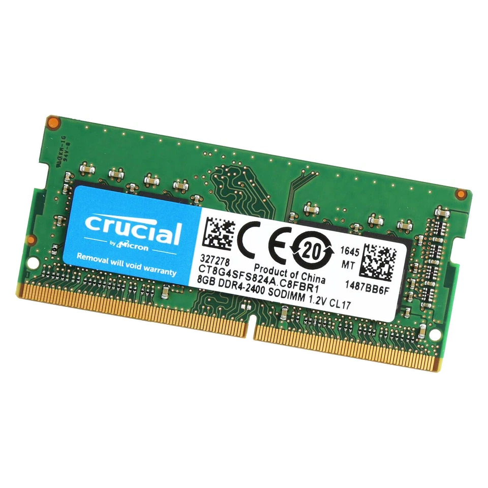 CRUCIAL 8GB DDR4 2400 PC4-19200 Laptop 260-Pin SODIMM Notebook Memory RAM 1x 8G - Image 3 of 4
