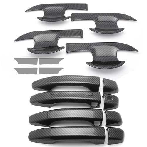 For Honda Accord 2018-2024 Door Handle+Bowl Cover Trims Kit Carbon Fiber Style - Picture 3 of 11