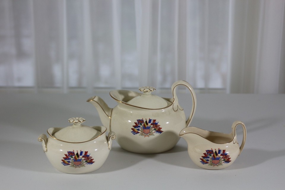 Wedgwood, "Liberty" Queensware Tea Set c. 1917 eBay