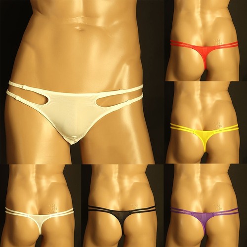 String Pour Homme Entrejambe Ouvert - Effet Humide PVC Noir - Taille S - Neuf Avec étiquettes