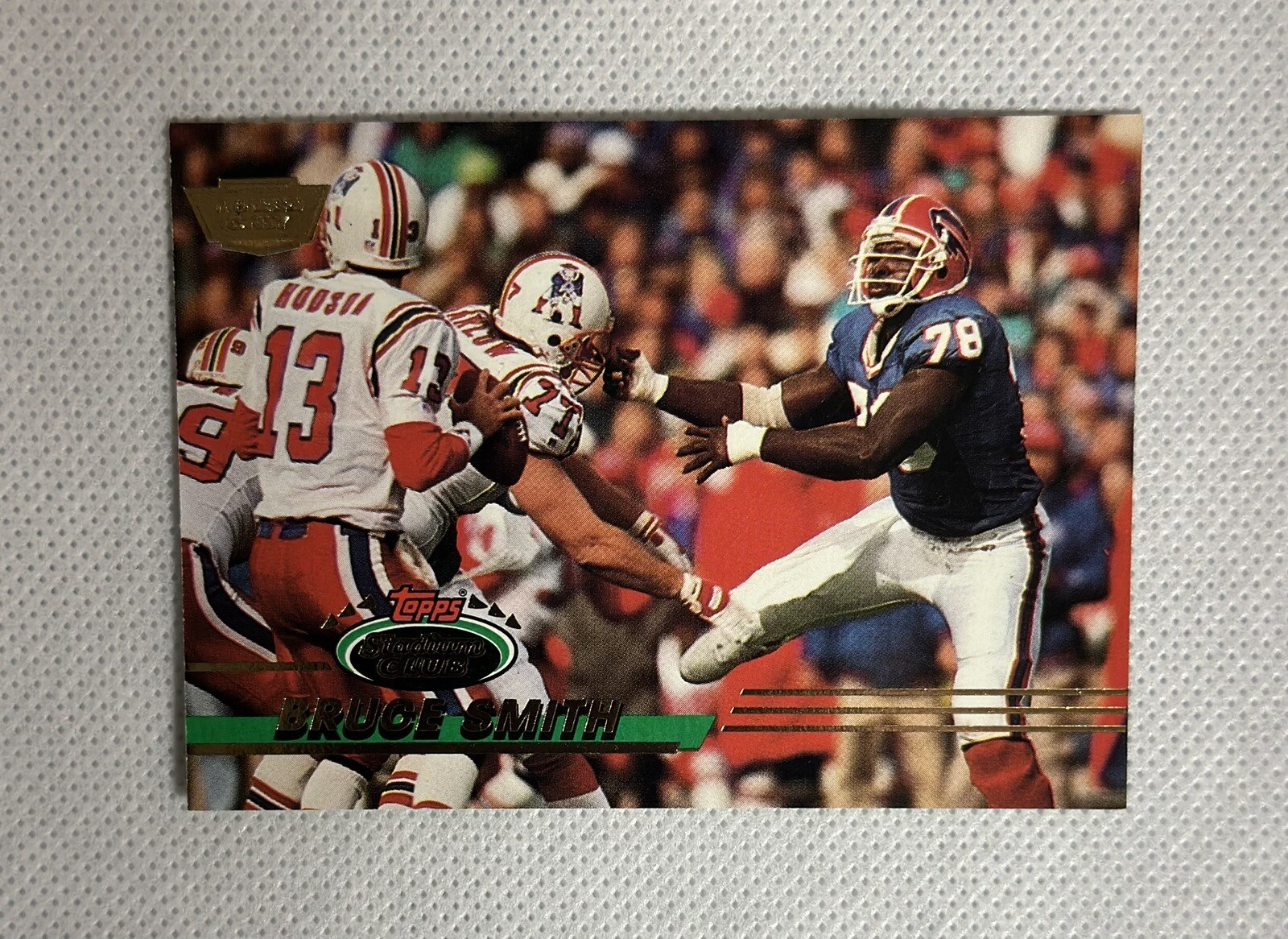 1993 Topps Stadium Club Bruce Smith #54 Members Only SP Football Card Bills