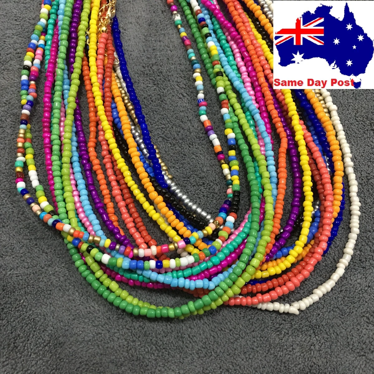 Short on sale bead necklace