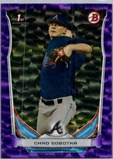 2014 Bowman Draft #DP87 Chad Sobotka Purple Ice #/99