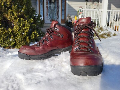 Dunham Waterproof Leather Hiking Boots Men's Size 9 D Storm Cloud 7 Brown   