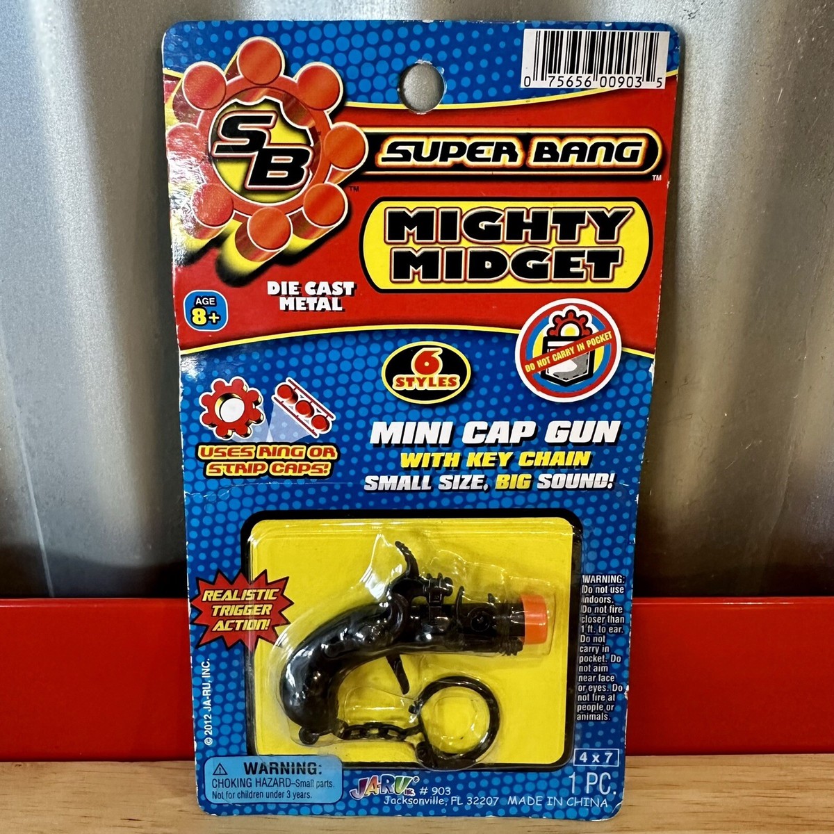 2012 Super Bang Mighty Midget Mini Cap Gun Keychain No. 903 JA-RU