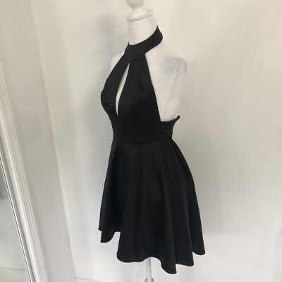 black backless dress asos ASOS Design - Backless Mini Dress - Women - Polyester - M
