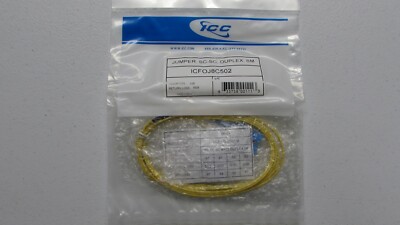 Fiber optic jumper SC-SC Duplex single mode 2 meters NEW qty of 6