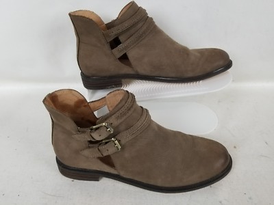 WOMENS CORSO COMO ISLIP CUTOUT TAUPE COMFORT LEATHER WORK SHOES SIZE 7M