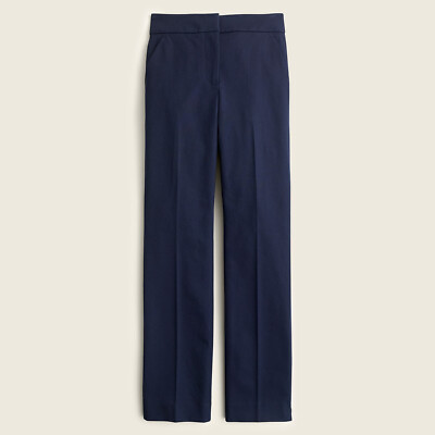 NWT $89 J.Crew Women's sz 22 New Remi Bi-Stretch Cotton Pants Navy