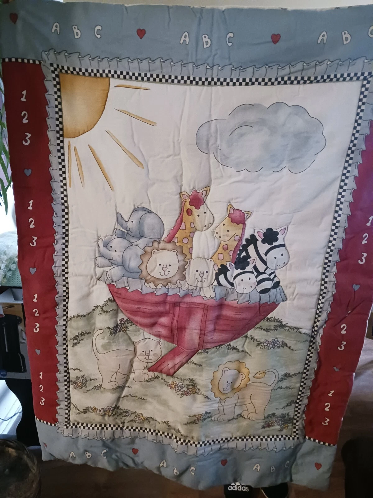 Noah's Ark Baby Nursey Bedding Pre-owned Lamp Shade Has Damage