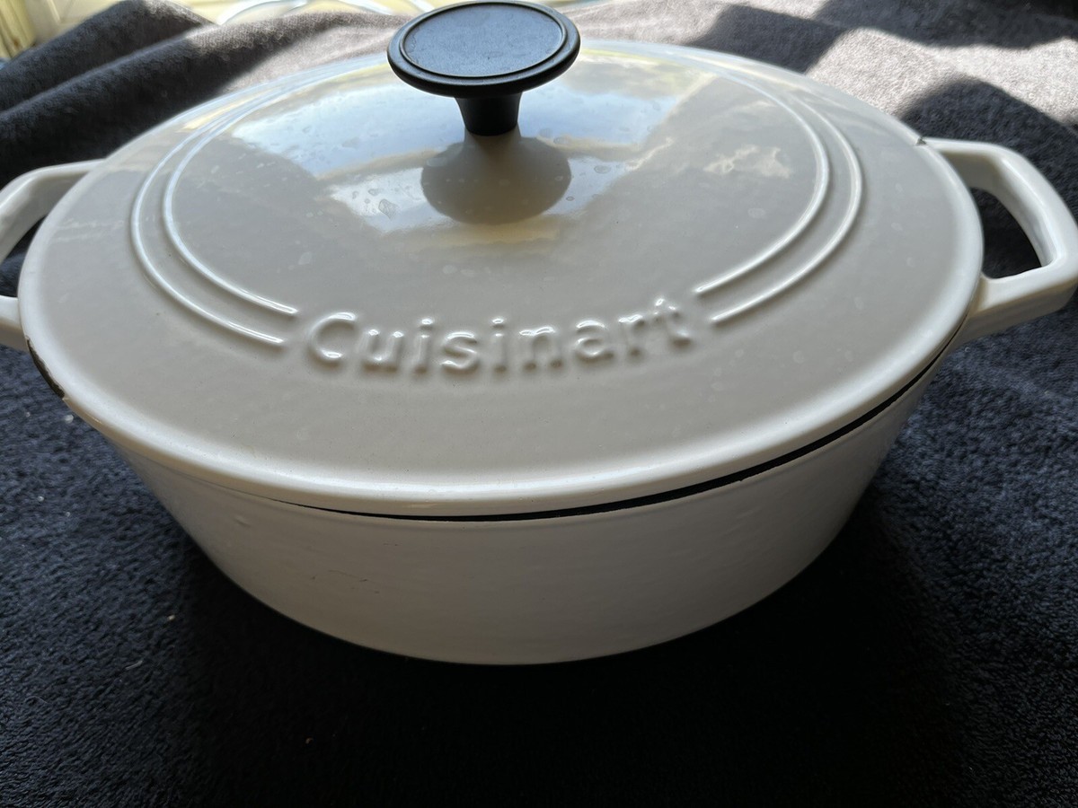 Quart Cuisinart Round Dutch Oven Qt White Cuisinart Chef's Classic