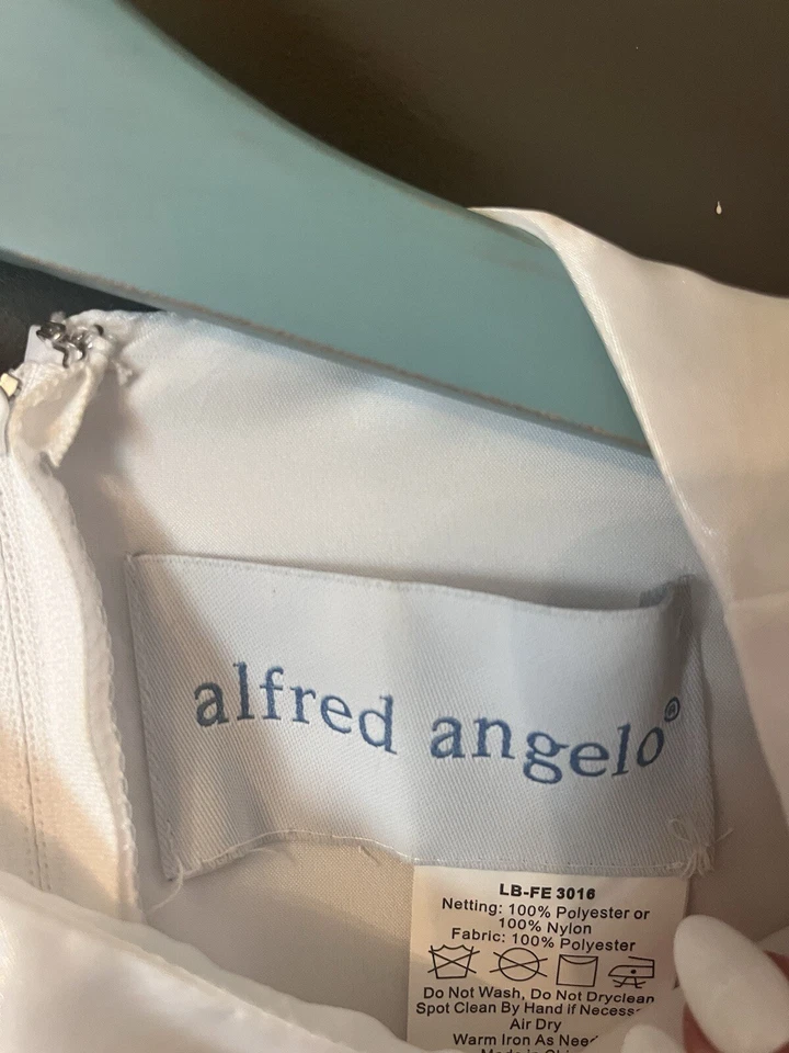 Vestido Alfred Angelo Niña Flor Talla 6 Usado Una Vez/Perfecto Estado Foto 3 de 3