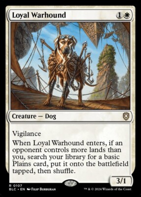 Loyal Warhound 0107 Non Foil Rare Bloomburrow Commander MTG NM