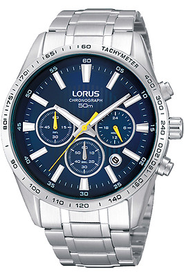 LORUS RT321CX-9,Men's Chronograph,QUARTZ,STAINLESS CASE,Brand New,50m WR