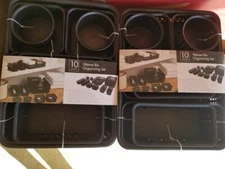 Lot of 2 Advantus Thinkspace Plastic Weave Bins Plastic Bins 38398-New