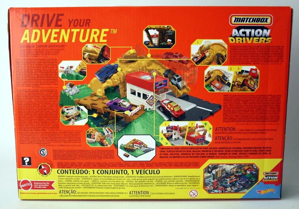RARE 2021 MATCHBOX ACTION DRIVERS CANYON ADVENTURE PLAYSET NEW SEALED ! - Image 2 of 4