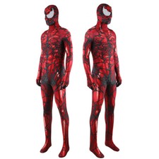 Upgraded Carnage Venom Spider-Man Jumpsuit Cosplay Costume 3D Bodysuit Halloween