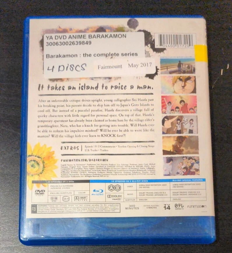 Barakamon Complete Series DVD Blu-Ray Anime English BluRay