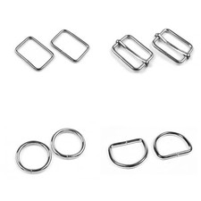 Wide Choice of Metal D-Rings O-Rings Loops Slider Bars Buckles for Webbing Strap