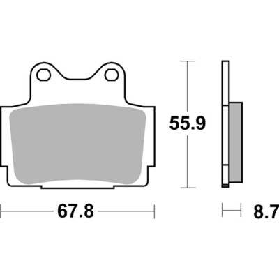 Front Brake Pads Racing SBS 570DCC