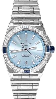 New Breitling Super Chronomat Automatic 38 Diamond Mens Watch A17356531C1A1