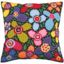 C d A Collection D' Art PILLOW KIT - FLOWER GLADE