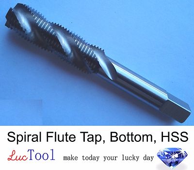 5/16-18 UNC Spiral Flute Tap Bottom GH3 Limit 2 Flute HSS Uncoated Bright Thread