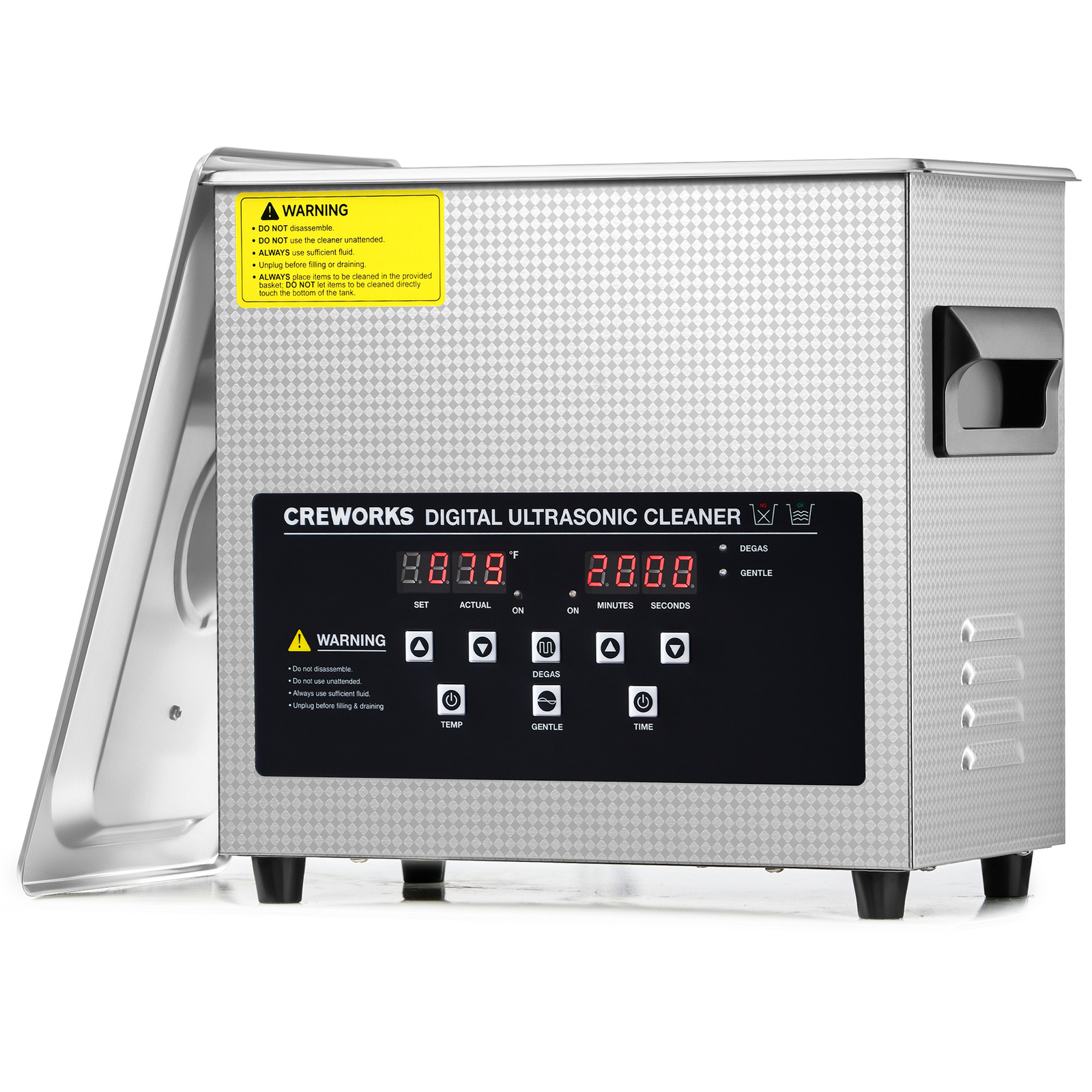 CREWORKS 2/3/6/10/15/22/30L Ultrasonic Cleaner with Digital Timer & Heater