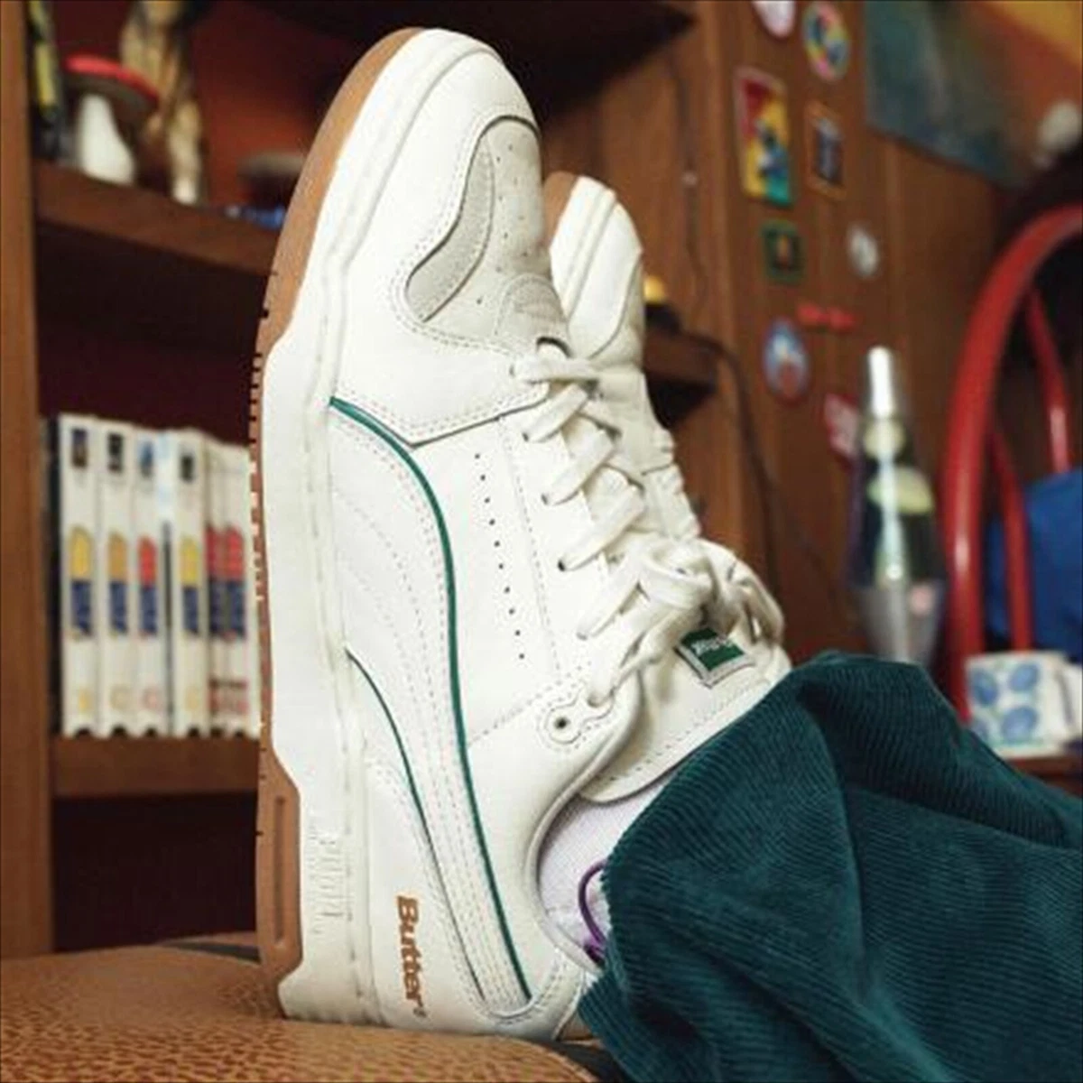 BUTTER GOODS PUMA SLIPSTREAM LOW White Green 381787-01 US 11