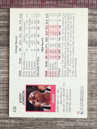 1991 NBA Hoops Series 2 Cards Complete Your Set #'s 331 -460 YOU PICK - Picture 212 of 260