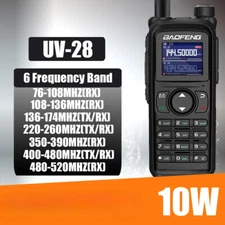 For Baofeng UV 28 Ham 999CH Walkie Talkies 5-10km 10watt Tri Band Two Way Radio