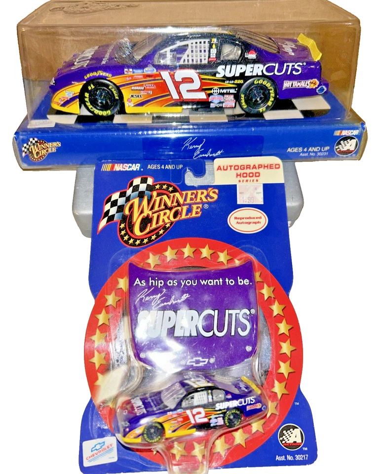 老式 2002 年 Kerry Earnhardt #12 Supercuts Bundle of 2 压铸收藏品汽车 — 第 2/4 张图片