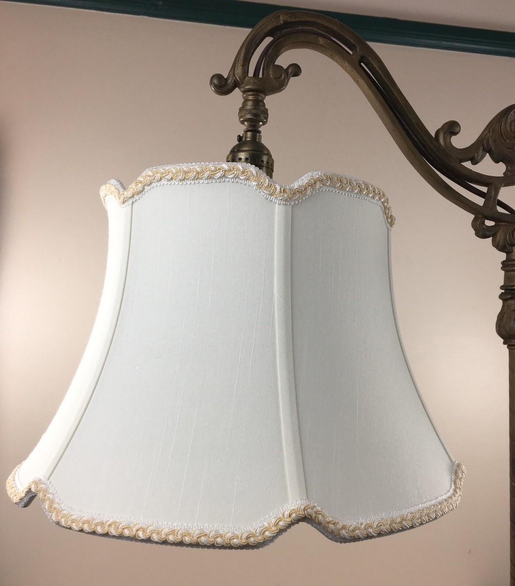 Bridge Floor Lamp Shade V Notch for Antique Lamp Tailor Made