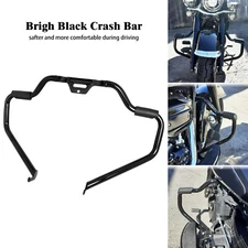 Black Mustache Engine Highway Guard Bar Fit For Harley Softail Fat Boy 2018-2024