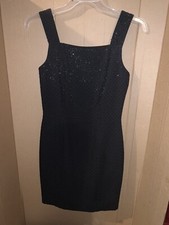 Niteline Della Roufogali Little Black Dress Size 2 Beaded