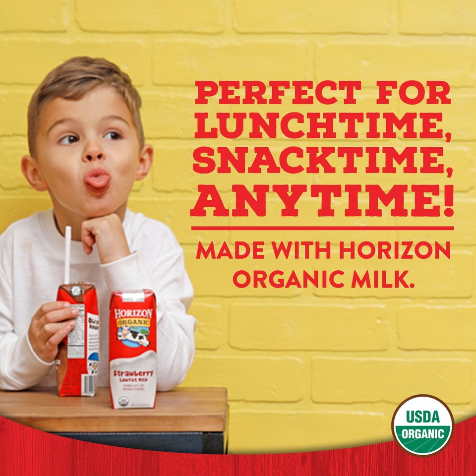 Horizon Organic ShelfStable 1 Low Fat Milk Boxes, 8 fl oz, 12 Pack eBay