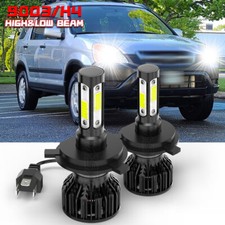 LED for Honda CRV 1997-2004 Headlight Kit H4 9003 6000K White Bulbs Hi/Low Beam