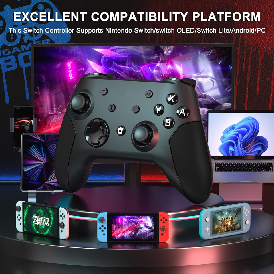 Pro Wireless Game Controller Gamepad Joystick Remote For Nintendo ...