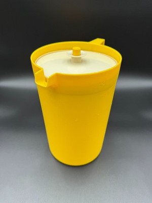 Vintage Tupperware Plastic Pitcher With Lid 1970s Kitchenware Durable Retro