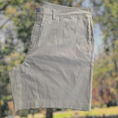 Mack Weldon Men's Casual Khaki Shorts Size 40W 7'' Inseam Cotton Blend