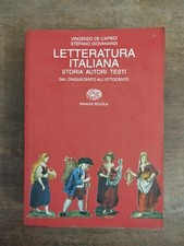 Letteratura italiana De Caprio Vincenzo S. Giovanardi Einaudi Scuola