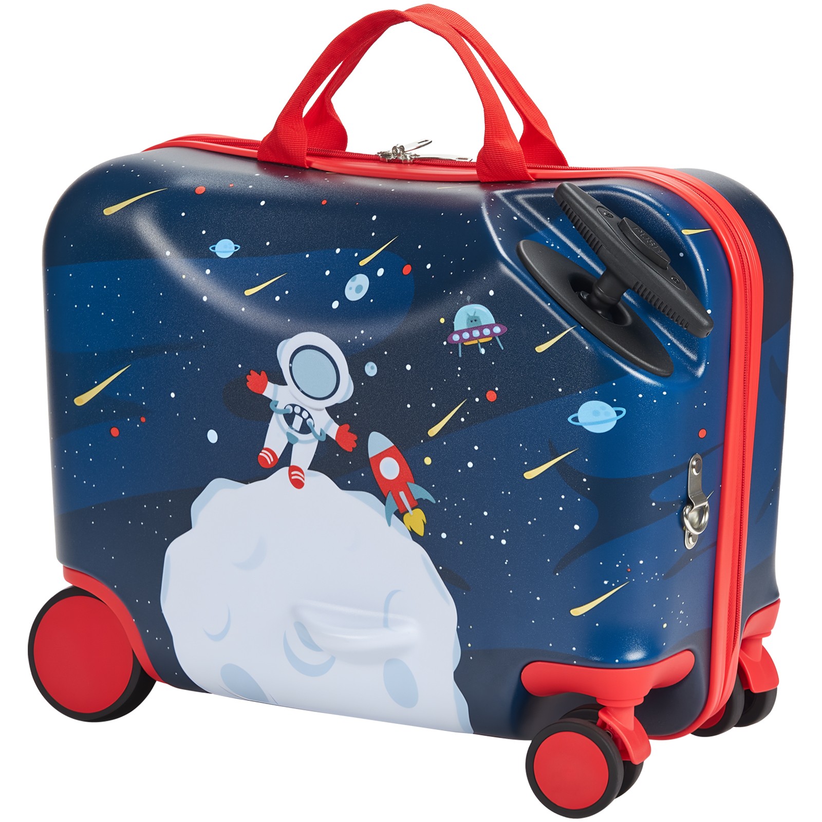 Ride-on Luggage 18-inch Lightweight Kids Scooter Suitcase with Wheels
