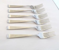 6 International Stainless Lyon 18-8 NEW CHARM Dinner Forks