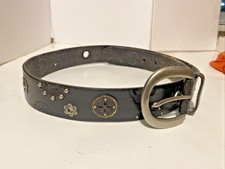 FOSSIL Vintage Y2K Belt Brown SZ M Floral STU...