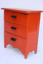 Kleiner Flurschrank Kommode Schubladenschrank Art Déco BAUHAUS Antik um1920