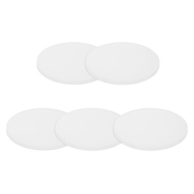 5 pcs round silicone rubber sheet 70mm x 4mm, translucent for general use