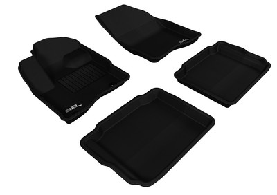 For 2010-2019 FORD TAURUS Floor Mat KAGU BLACK R1 R2